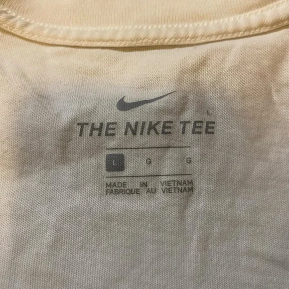 THE NIKE TEE Men's T-shirt Sweatshirt 100% Cotton White Size L - Picture 2 of 14